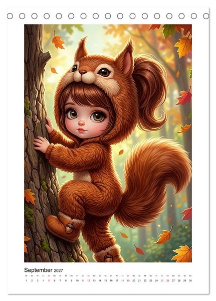 Produktbild: Fabulous Dolls - Tierisch Kuschellig (Tischkalender 2027 DIN A5 hoch), CALVENDO Monatskalender