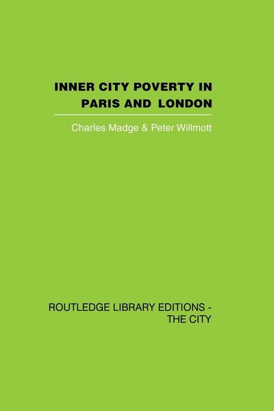 Produktbild: Inner City Poverty in Paris and London