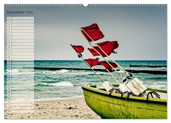 Produktbild: Lichtspiele auf der Halbinsel Dar&szlig; (hochwertiger Premium Wandkalender 2026 DIN A2 quer), Kunstdruck in Hochglanz
