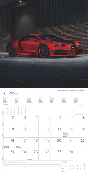 Produktbild: High Speed 2026 - Broschürenkalender 30x30 cm (30x60 geöffnet) - Kalender mit Platz für Notizen - Bildkalender - Wandplaner - Technikkalender