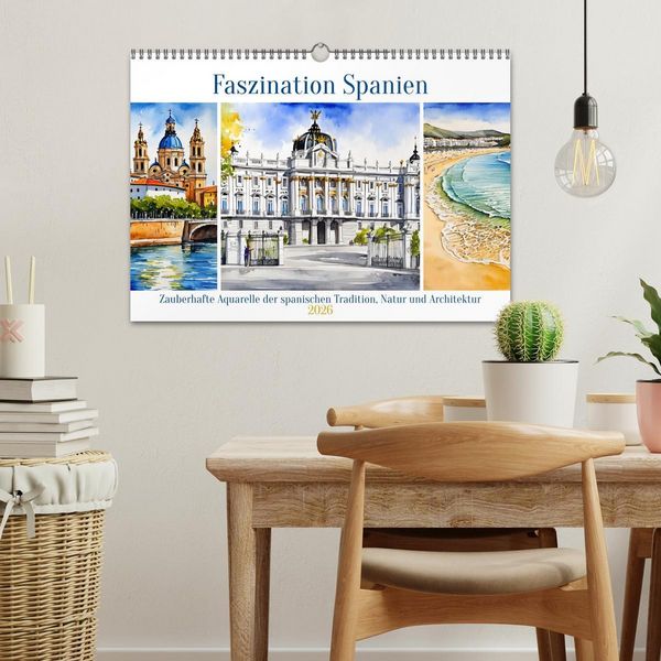 Produktbild: Faszination Spanien (Wandkalender 2026 DIN A3 quer), CALVENDO Monatskalender
