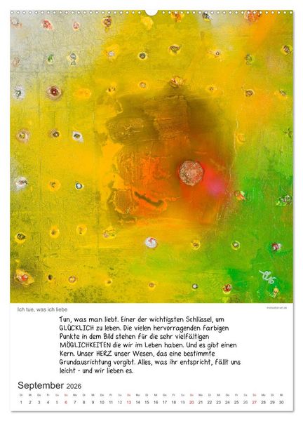 Produktbild: Motivation-Art 2026 (hochwertiger Premium Wandkalender 2026 DIN A2 hoch), Kunstdruck in Hochglanz