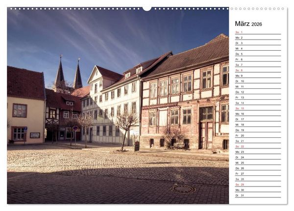 Produktbild: Fachwerkh&auml;user im Harz (Wandkalender 2026 DIN A2 quer), CALVENDO Monatskalender
