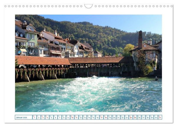 Produktbild: Schweizer St&auml;dte (Wandkalender 2026 DIN A3 quer), CALVENDO Monatskalender