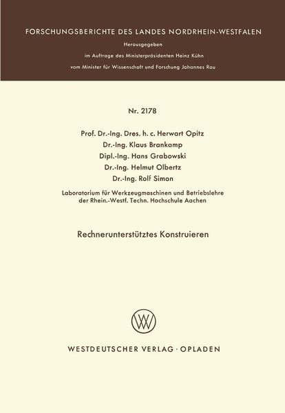 Produktbild: Rechnerunterst&uuml;tztes Konstruieren