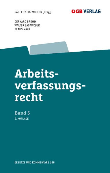 Produktbild: Arbeitsverfassungsrecht Bd 5