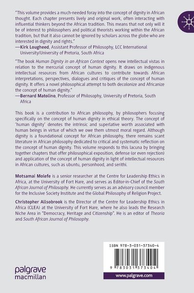 Produktbild: Human Dignity in an African Context