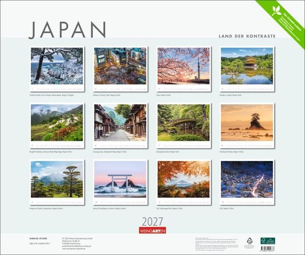 Produktbild: Japan 2027 - Land der Kontraste