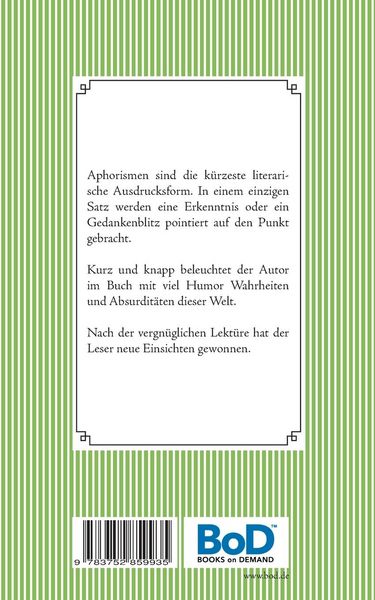 Produktbild: Aphorismen