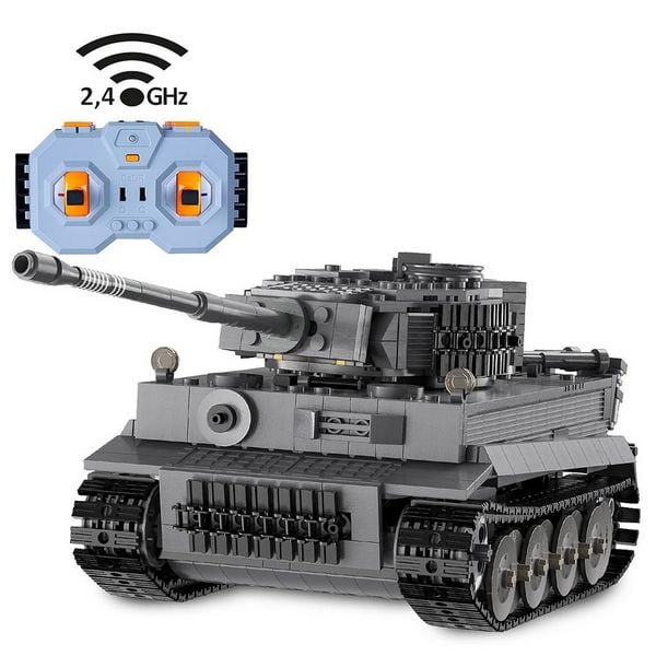 Produktbild: CaDA Panzer Tiger 1:35 grau 2,4GHz Bricks