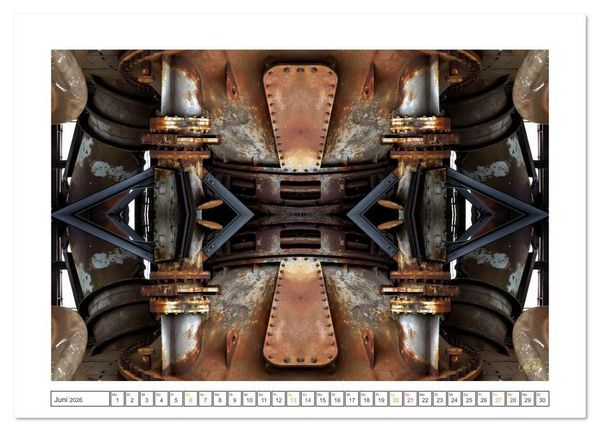 Produktbild: Faszination Spiegelung - Industrie und Technik (Wandkalender 2026 DIN A4 quer), CALVENDO Monatskalender