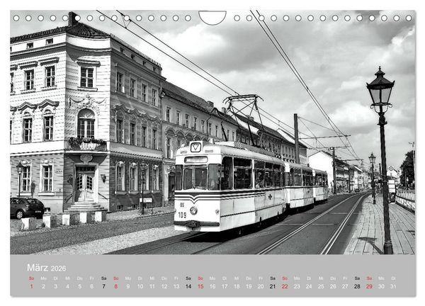 Produktbild: Potsdam schwarz auf wei&szlig; (Wandkalender 2026 DIN A4 quer), CALVENDO Monatskalender