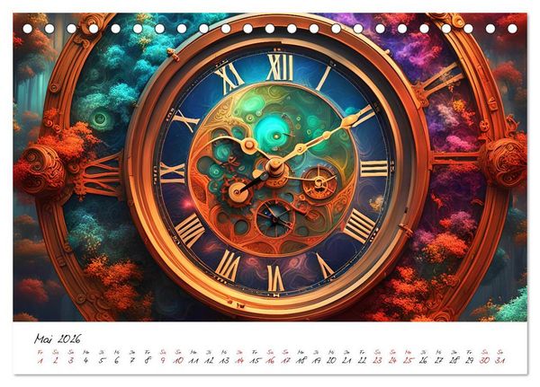Produktbild: Abstrakte Zeitspr&uuml;nge (Tischkalender 2026 DIN A5 quer), CALVENDO Monatskalender