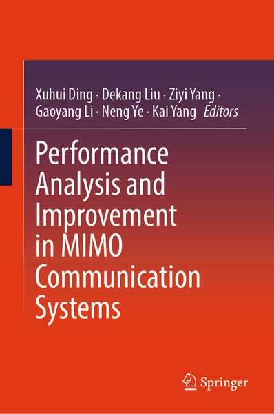 Produktbild: Performance Analysis and Improvement in MIMO Communication Systems