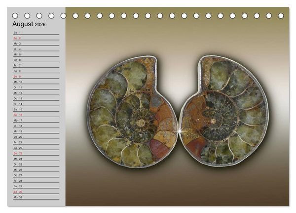 Produktbild: Minerale. Kristalle und Edelsteine (Tischkalender 2026 DIN A5 quer), CALVENDO Monatskalender