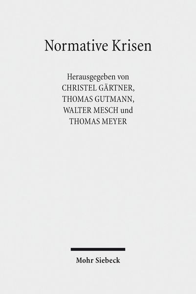 Produktbild: Normative Krisen