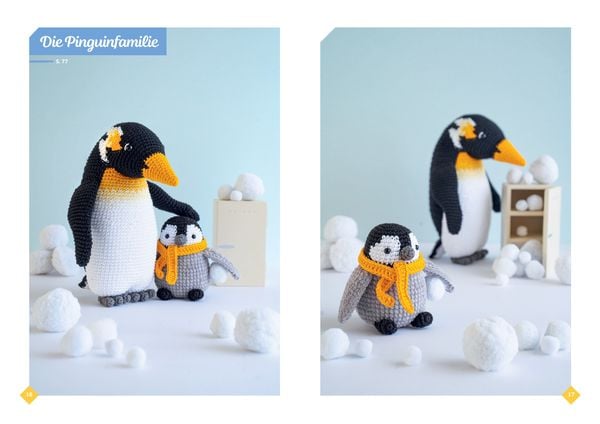 Produktbild: Niedliche Tierfamilien - Gro&szlig;e und kleine Amigurumis h&auml;keln