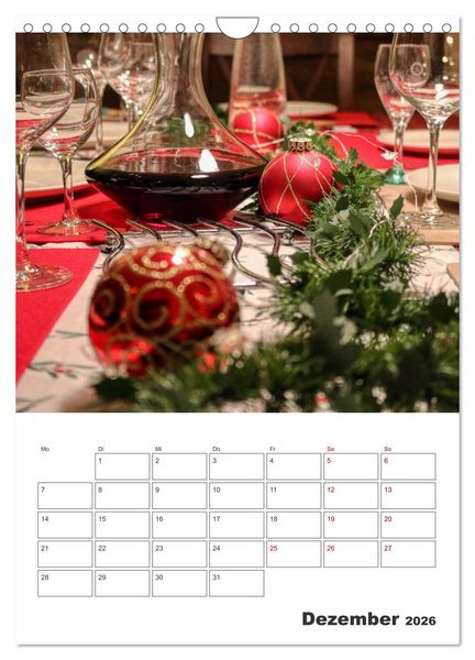 Produktbild: Weinkalender - f&uuml;r Kenner und Genie&szlig;er (Wandkalender 2026 DIN A4 hoch), CALVENDO Monatskalender