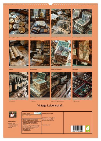 Produktbild: Vintage Leidenschaft (hochwertiger Premium Wandkalender 2026 DIN A2 hoch), Kunstdruck in Hochglanz
