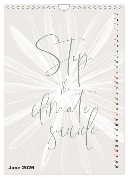 Produktbild: Love your planet (Wall Calendar 2026 DIN A4 portrait), CALVENDO 12 Month Wall Calendar