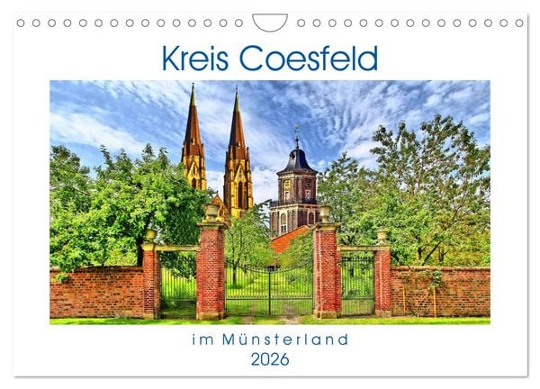 Produktbild: Kreis Coesfeld im M&uuml;nsterland - Stadt Land Flu&szlig; (Wandkalender 2026 DIN A4 quer), CALVENDO Monatskalender