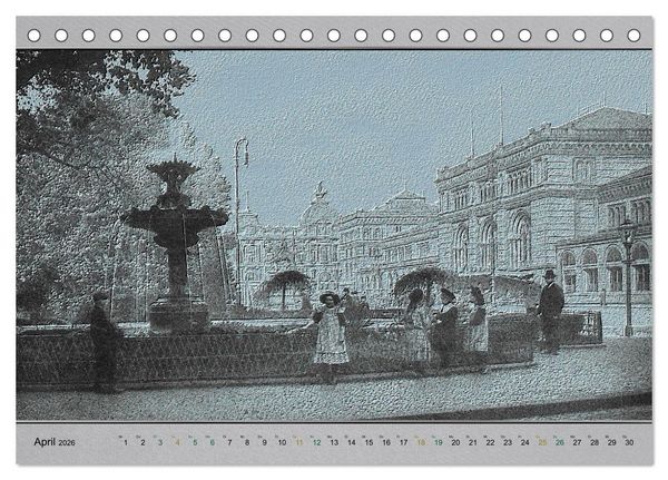 Produktbild: Hannover, alte Aufnahmen neu interpretiert. (Tischkalender 2026 DIN A5 quer), CALVENDO Monatskalender