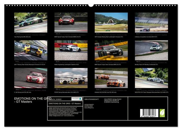 Produktbild: EMOTIONS ON THE GRID - GT Masters (hochwertiger Premium Wandkalender 2027 DIN A2 quer), Kunstdruck in Hochglanz