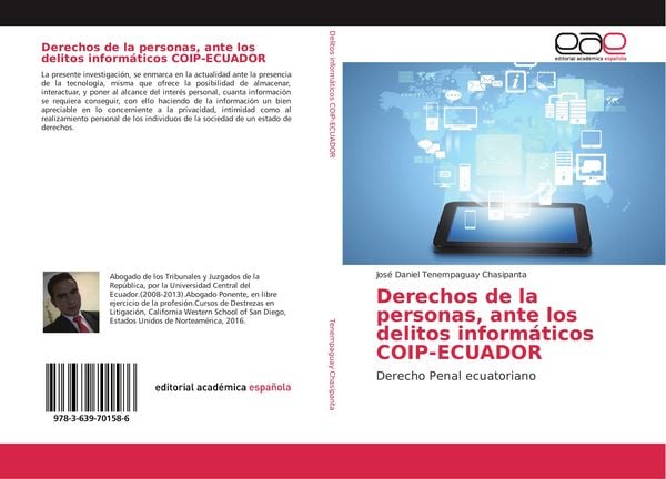 Produktbild: Derechos de la personas, ante los delitos inform&aacute;ticos COIP-ECUADOR