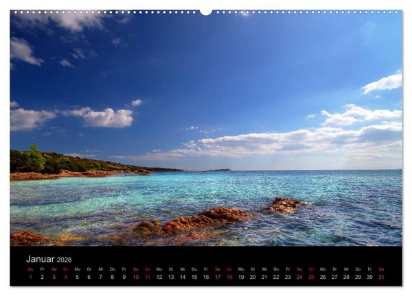 Produktbild: Sardinien (Wandkalender 2026 DIN A2 quer), CALVENDO Monatskalender