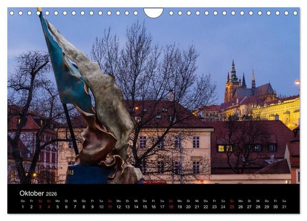 Produktbild: Prag - die goldene Stadt (Wandkalender 2026 DIN A4 quer), CALVENDO Monatskalender