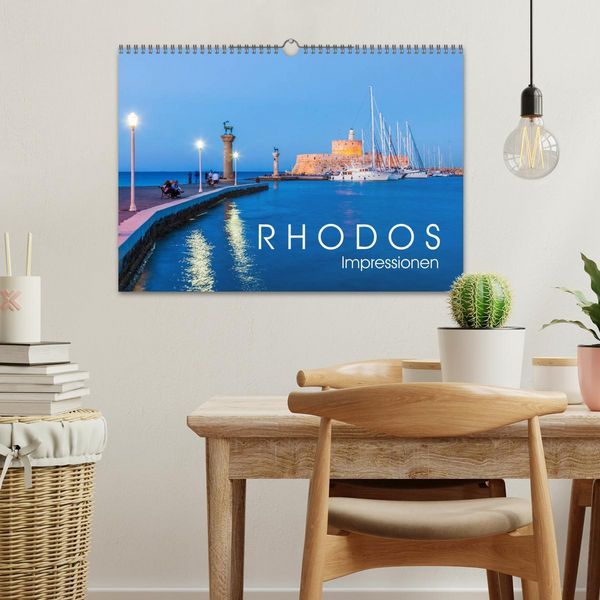 Produktbild: RHODOS Impressionen (Wandkalender 2026 DIN A3 quer), CALVENDO Monatskalender