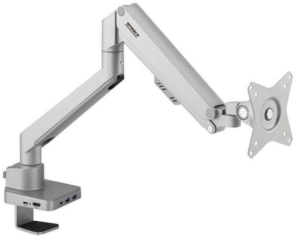 Produktbild: SpeaKa Professional SP-MM-600 Monitor-Tischhalterung 1 Display(s) 43,2cm (17") - 81,3cm (32") Silber Rotierbar, Neigbar