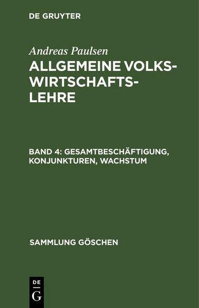 Produktbild: Gesamtbesch&auml;ftigung, Konjunkturen, Wachstum