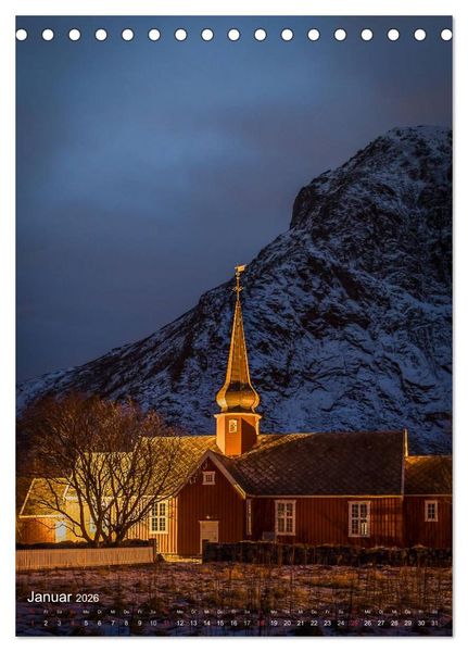 Produktbild: Mystische Lofoten (Tischkalender 2026 DIN A5 hoch), CALVENDO Monatskalender