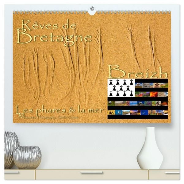 Produktbild: Rêves de Bretagne - Breizh (Calendrier mural 2026 DIN A2 vertical) calendrier de bureau