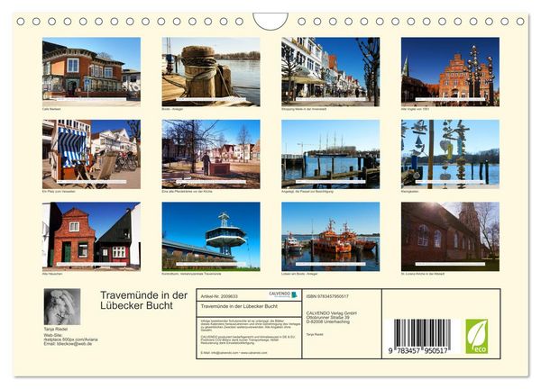 Produktbild: Travem&uuml;nde in der L&uuml;becker Bucht (Wandkalender 2026 DIN A4 quer), CALVENDO Monatskalender