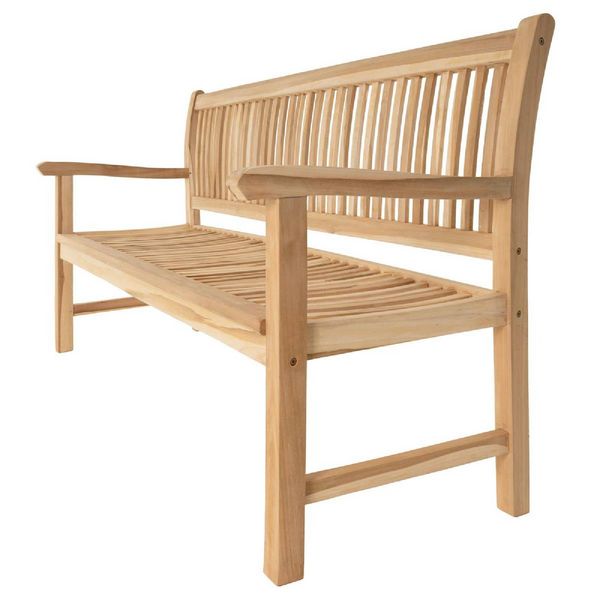 Produktbild: 4er Sitzbank Gartenbank Landhausstil Teak Holz