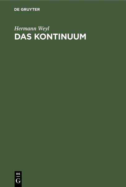 Produktbild: Das Kontinuum