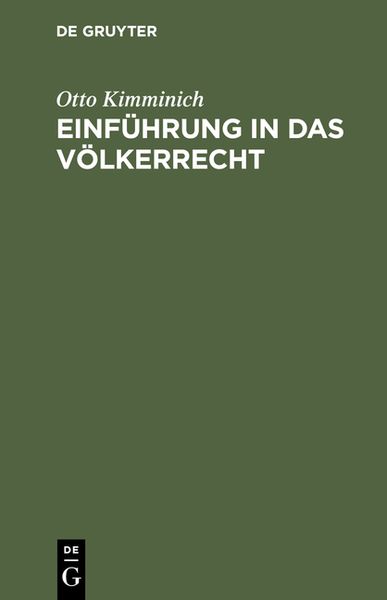 Produktbild: Einf&uuml;hrung in das V&ouml;lkerrecht