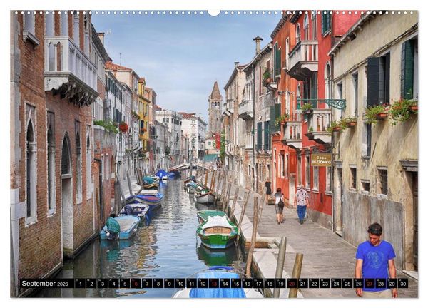 Produktbild: Venedig - Der andere Blick (hochwertiger Premium Wandkalender 2026 DIN A2 quer), Kunstdruck in Hochglanz