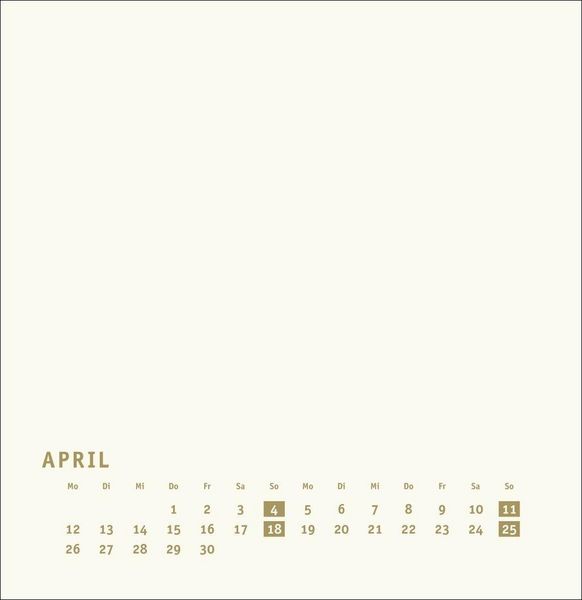 Produktbild: Premium-Bastelkalender gold gro&szlig; 2027