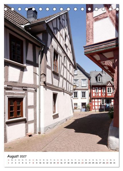 Produktbild: Idstein &ndash; eine Fachwerkidylle (Tischkalender 2027 DIN A5 hoch), CALVENDO Monatskalender