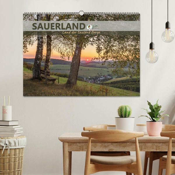 Produktbild: Sauerland - Land der tausend Berge (Wandkalender 2026 DIN A2 quer), CALVENDO Monatskalender