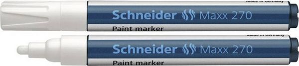 Produktbild: Schneider Schreibger&auml;te Maxx 270 127049 Lackmarker Wei&szlig; 1 mm, 3 mm