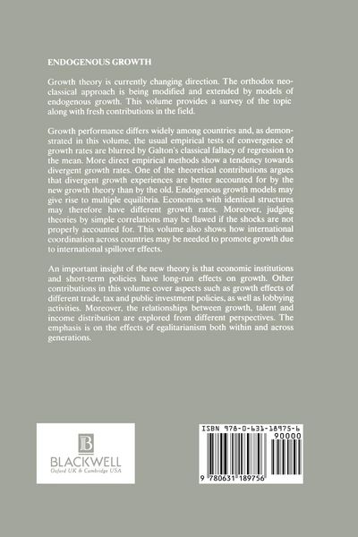 Produktbild: Endogenous Growth