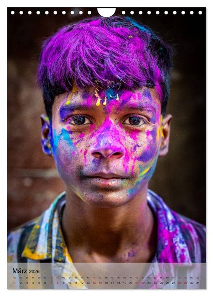 Produktbild: Menschen in Indien (Wandkalender 2026 DIN A4 hoch), CALVENDO Monatskalender