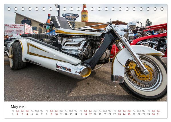 Produktbild: Sturgis - The most famous motorcycle rally in the world (Desk Calendar 2026 DIN A5 landscape), CALVENDO 12 Month DeskCalendar