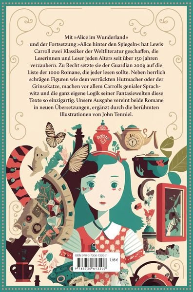 Produktbild: Lewis Carroll, Alice im Wunderland & Alice hinter den Spiegeln