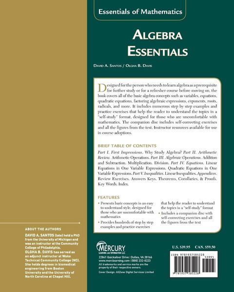 Produktbild: Algebra Essentials