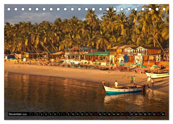 Produktbild: Indien - Goa (Tischkalender 2026 DIN A5 quer), CALVENDO Monatskalender